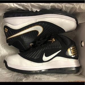 Nike Shoes | Air Max Lebron VII 7 Black White Gold